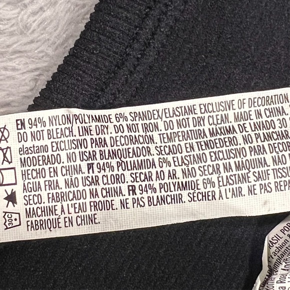 Forever 21 Babydoll Crop Tank Top Hook Eye Women's Junior's M/L Black - Picture 6 of 11